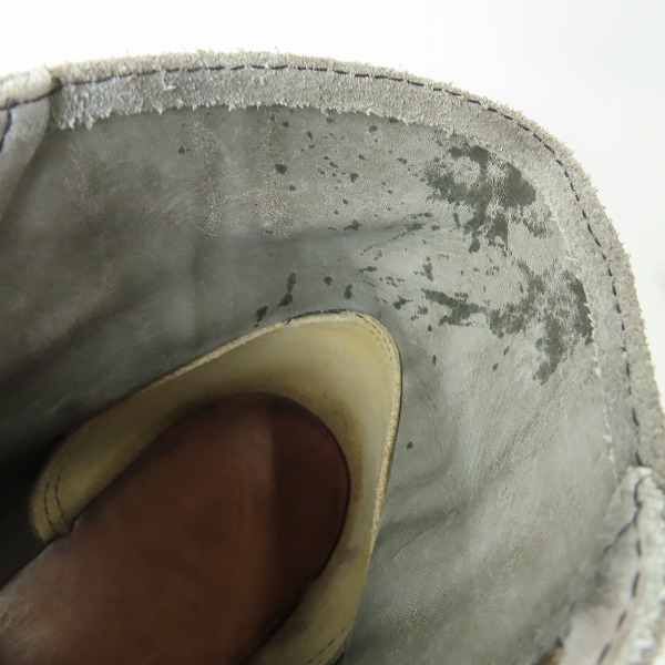 実際に弊社で買取させて頂いたRED WING/レッドウィング BEAMS別注 旧羽タグ スエード プレーントゥ ブーツ 8872 7Dの画像 8枚目
