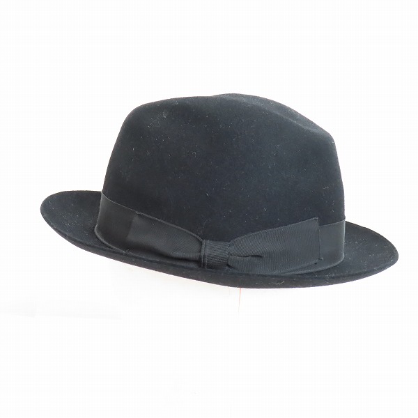 実際に弊社で買取させて頂いた【JPタグ】Dior Homme/ディオールオム 05AW GLAM期 中折れウールフェルトハット 5HH1095092/59の画像 2枚目