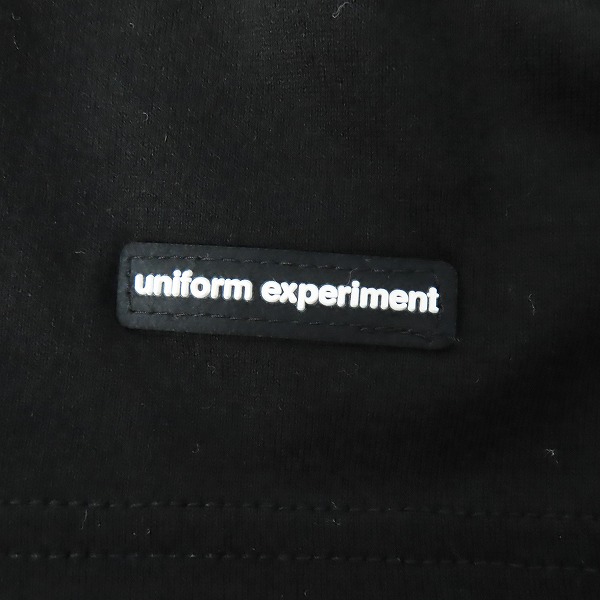 実際に弊社で買取させて頂いた【未使用】uniform experiment/ユニフォームエクスペリメント Tシャツ ブラック UE-200112/1の画像 5枚目
