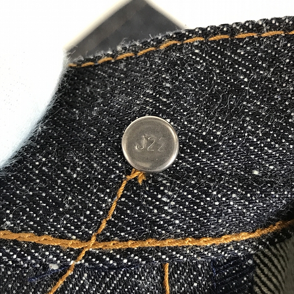 実際に弊社で買取させて頂いた【未使用】Levi’s/リーバイス 502 刻印J22 60s復刻 1997年製 TALONジップ 日本製 デニムパンツ ジーンズ W30 L36の画像 5枚目