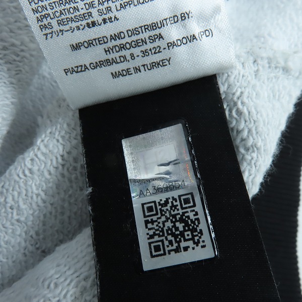 実際に弊社で買取させて頂いたHYDROGEN/ハイドロゲン 袖切替 幾何学模様 ジップアップパーカー M の画像 4枚目