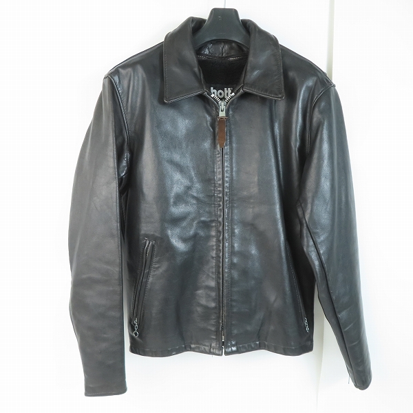 実際に弊社で買取させて頂いたSCHOTT/ショット ボアライナー付き シングルレザーライダースジャケット /38