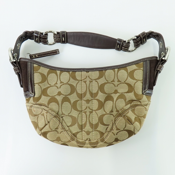 実際に弊社で買取させて頂いたCOACH/コーチ シグネチャー キャンバス ワンハンドル ハンドバッグ  6266