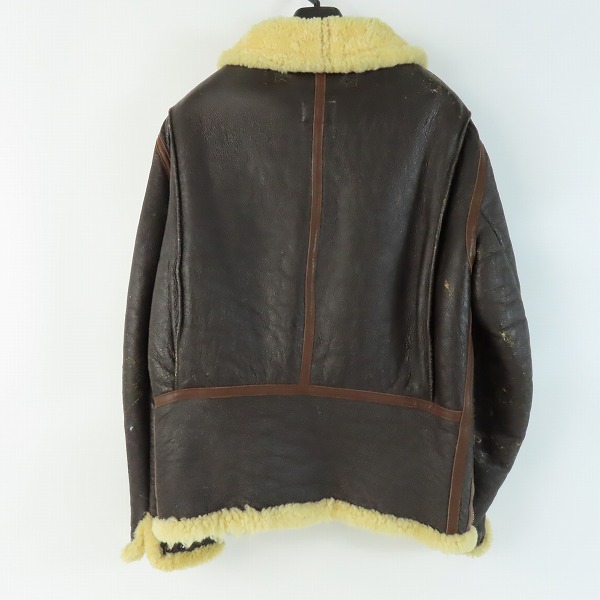 実際に弊社で買取させて頂いたTHE REAL McCOY'S/旧リアルマッコイズ TYPE B-6 ムートンフライトジャケット NO.39H4825/42Rの画像 1枚目