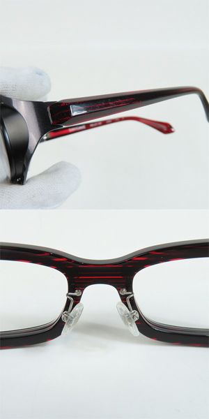 実際に弊社で買取させて頂いたless than human/レスザンヒューマン SAKIGAKE フルリム 眼鏡/メガネフレーム/アイウェアの画像 8枚目