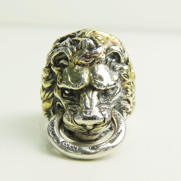 実際に弊社で買取させて頂いたBWL/ Bill Wall Leather/ビルウォールレザー ライオンヘッド リング シルバーリング 20.5-21.5号の画像 1枚目