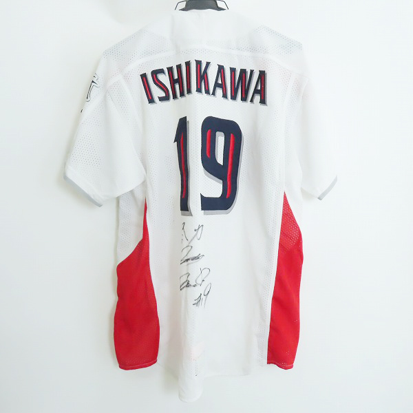 実際に弊社で買取させて頂いたZETT×BEAMS/ゼット×ビームス 東京ヤクルトスワローズ レプリカユニフォーム #1 青木 YSRP2/XLの画像 1枚目