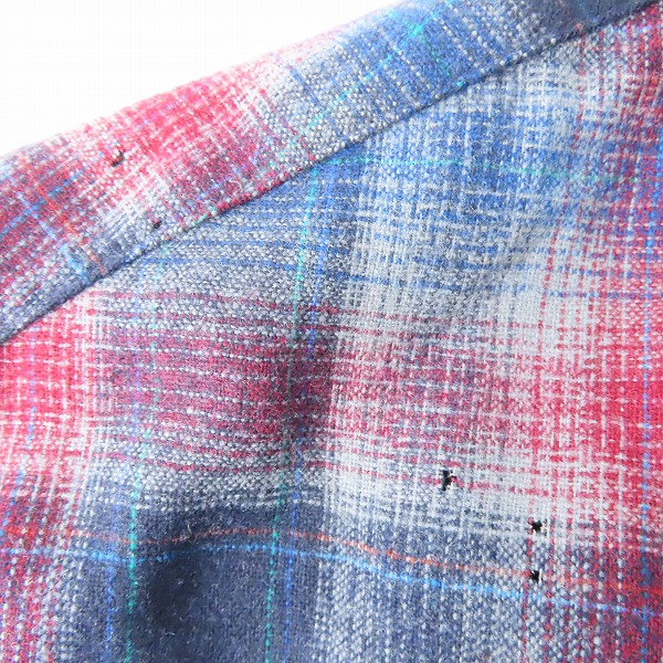 実際に弊社で買取させて頂いたPENDLETON/ペンドルトン 70S/ヴィンテージ/USA製  ウール チェック 開襟 オープンカラーシャツ 2点セットの画像 3枚目