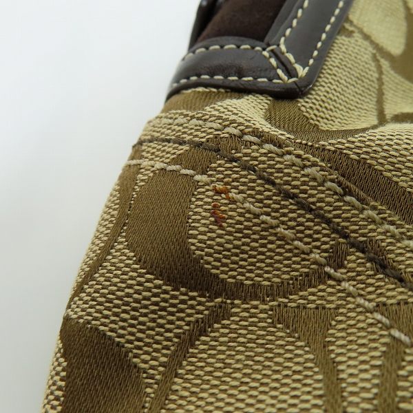 実際に弊社で買取させて頂いたCOACH/コーチ シグネチャー キャンバス ワンハンドル ハンドバッグ  6266の画像 6枚目