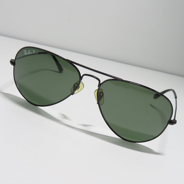 実際に弊社で買取させて頂いたRay-Ban/レイバン AVIATOR LARGE MEATAL アビエーター 偏光レンズ サングラス/アイウェア RB3025 002