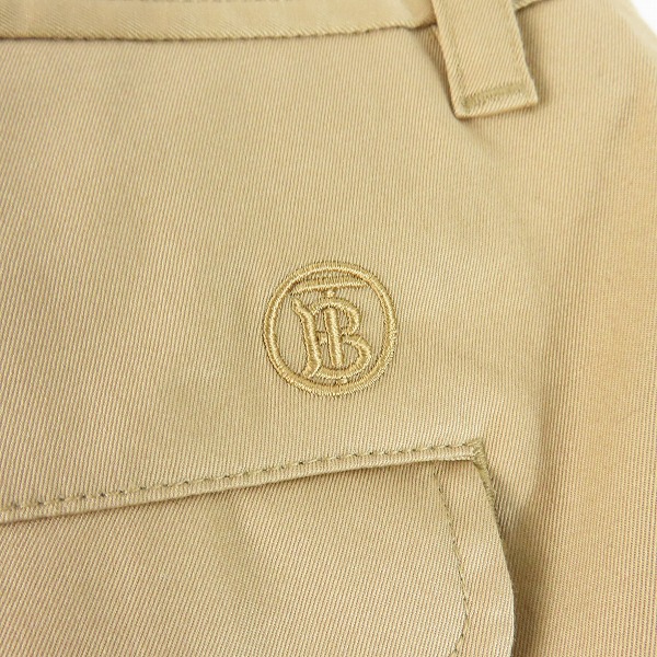 実際に弊社で買取させて頂いた【未使用/JPタグ】Burberry/バーバリー 20SS embroidered-logo Tailored Trousers/トラウザーパンツ 8055173/48の画像 7枚目