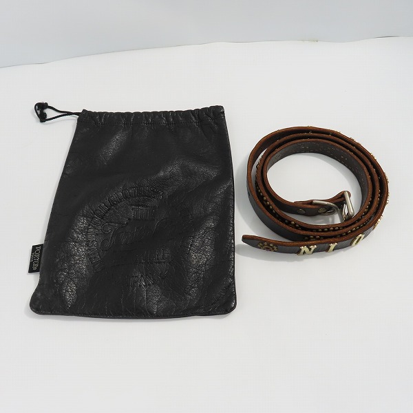実際に弊社で買取させて頂いたTENDERLOIN×HTC×PORTER/テンダーロイン×HTC×ポーター T-STUD BELT/スタッズ ナローベルト/Sの画像 7枚目
