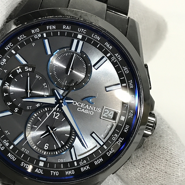 実際に弊社で買取させて頂いたCASIO/カシオ OCEANUS/オシアナス タフソーラー 腕時計 クロノグラフ OCW-T2600B-1AJFの画像 5枚目