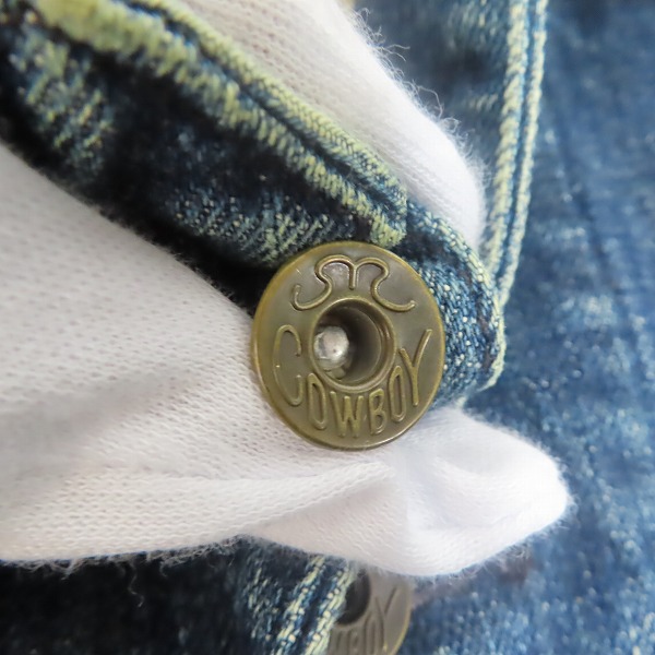 実際に弊社で買取させて頂いたEVISU/エヴィス LOT.1118 デニム カバーオール/38の画像 6枚目