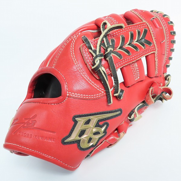 実際に弊社で買取させて頂いたHI-GOLD/ハイゴールド 己極シリーズ 軟式/内野手 右投げグローブ/OKG-7504