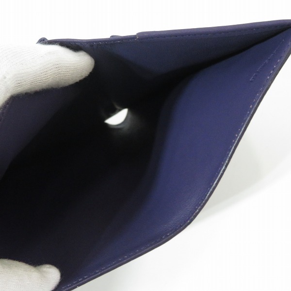 実際に弊社で買取させて頂いたLOEWE/ロエベ ミドル アナグラムロゴ ステッチデザイン 三つ折り財布の画像 6枚目