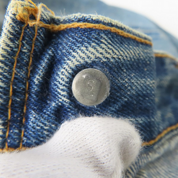 実際に弊社で買取させて頂いた【難有り品】Levis/リーバイス 501 ヴィンテージ 66後期 刻印6 スモールe ボタンフライ デニムパンツの画像 5枚目