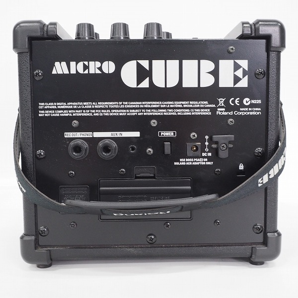 実際に弊社で買取させて頂いたRoland/ローランド MICRO CUBE マイクロキューブ ギターコンボアンプ ACアダプター付【動作確認済】の画像 5枚目