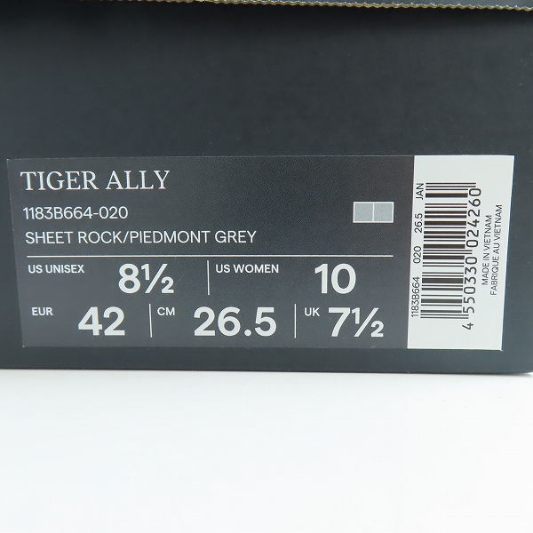 実際に弊社で買取させて頂いたONITSUKA TIGER/オニツカタイガー TIGER ALLY/タイガー アリー 1183B664-020 26.5の画像 8枚目