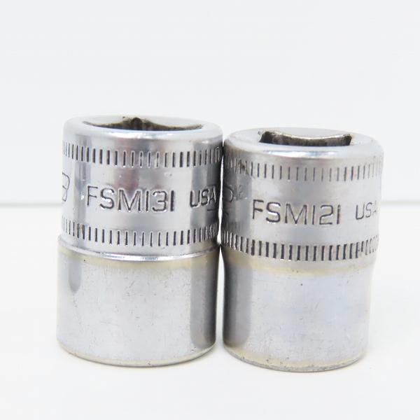 実際に弊社で買取させて頂いたSNAP-ON/スナップオン 3/8 シャローソケット FSM191/171/151/141/131/121  6点セットの画像 4枚目