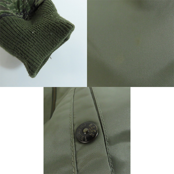 実際に弊社で買取させて頂いたBack Channel/バックチャンネル MA-1/フライトジャケット リバーシブル ジャケット/Lの画像 9枚目