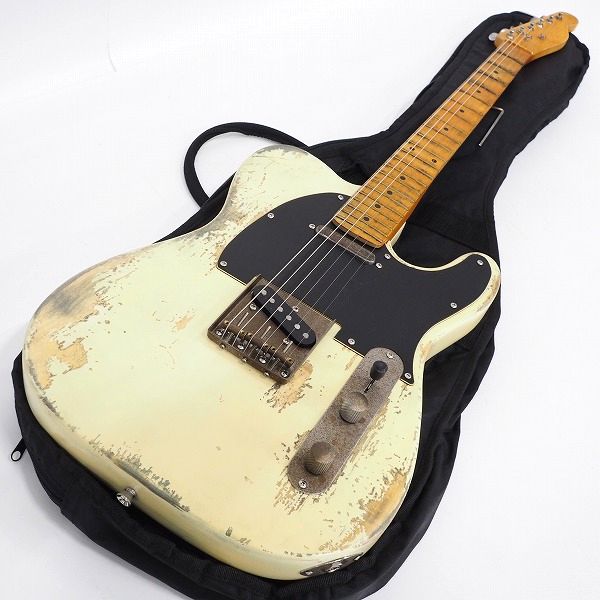 実際に弊社で買取させて頂いた★メーカー不明 テレキャスターType エレキギター ソフトケース付