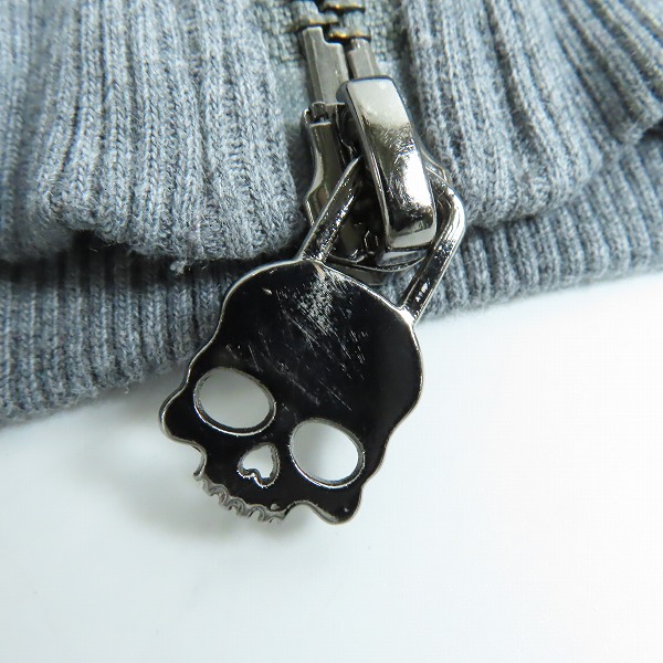 実際に弊社で買取させて頂いたHYDROGEN/ハイドロゲン スカル/スター プリントデザイン ブルゾン/ジップアップスウェット Lの画像 6枚目