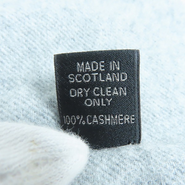 実際に弊社で買取させて頂いたDunhill/ダンヒル カシミア マフラー グレーの画像 5枚目