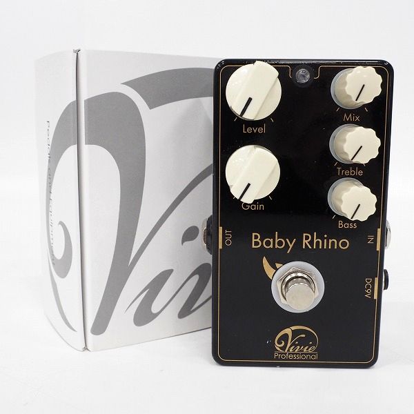 実際に弊社で買取させて頂いた【難有り】Vivie/ビビー Professional Baby Rhino オーバードライブ ベース用エフェクター
