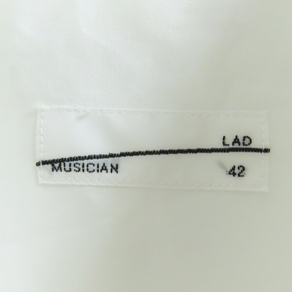 実際に弊社で買取させて頂いたLAD MUSICIAN/ラッドミュージシャン 長袖シャツ 2219-101/42の画像 2枚目