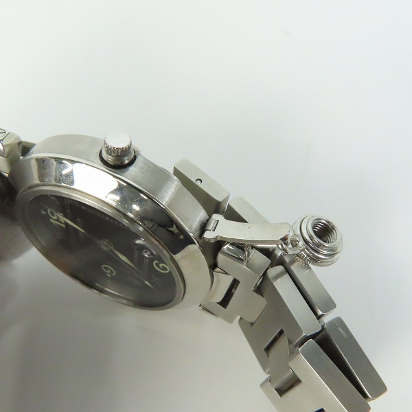 実際に弊社で買取させて頂いたCartier/カルティエ automatic  ブラック文字盤 腕時計 W31043M7 の画像 5枚目