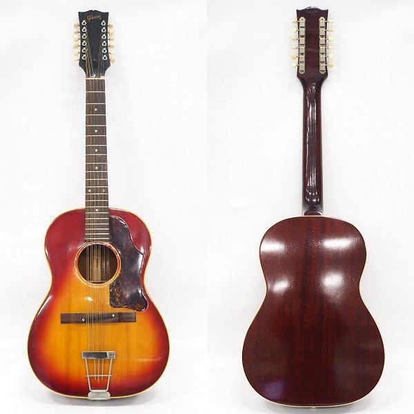 実際に弊社で買取させて頂いた★Gibson/ギブソン B-25-12 12弦アコースティックギター/アコギ ビンテージ チップボードケース付の画像 1枚目