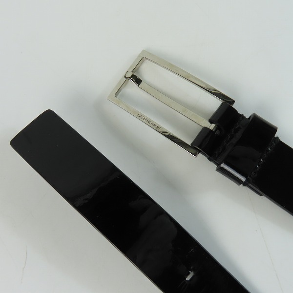 実際に弊社で買取させて頂いたDior Homme/ディオールオム エナメル ベルト 46 BM-0058/80の画像 1枚目