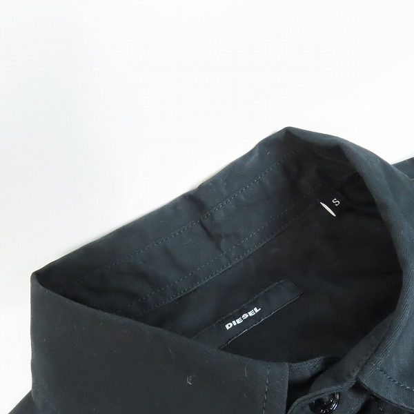 実際に弊社で買取させて頂いたDIESEL/ディーゼル フェイクレイヤード 異素材MIX シャツジャケット Sの画像 4枚目