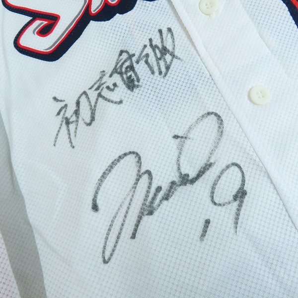 実際に弊社で買取させて頂いたZETT×BEAMS/ゼット×ビームス NPBマーク 東京ヤクルトスワローズ ホーム ユニフォーム #19 石川雅規/Oの画像 6枚目