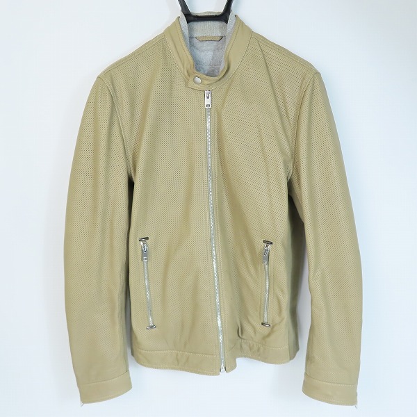 実際に弊社で買取させて頂いたDIESEL/ディーゼル シープスキン パンチングレザー ジップアップジャケット S