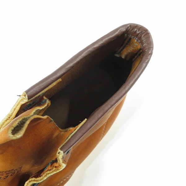 実際に弊社で買取させて頂いたRED WING/レッドウィング クラシックモックトゥ ブーツ 00875-3/7.5Eの画像 4枚目