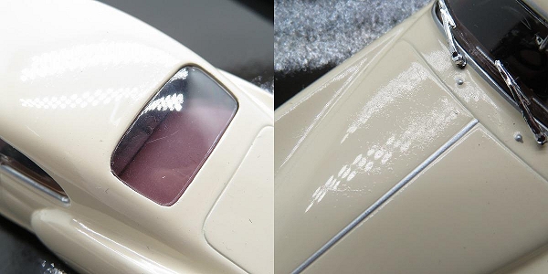 実際に弊社で買取させて頂いたMINICHAMPS/ミニチャンプス 1/43  ベントレー R-タイプ コンチネンタル 1954 アイボリー ミニカーの画像 6枚目