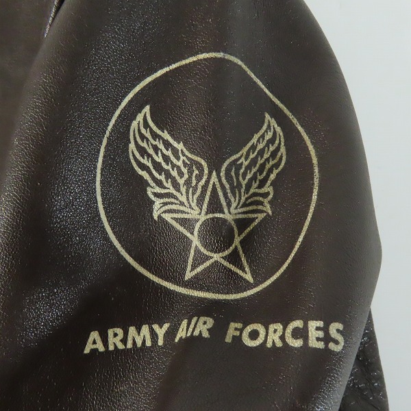 実際に弊社で買取させて頂いたBUZZ RICKSON'S/バズリクソンズ A-2 フライトジャケット 30-1415 ダークブラウン/40の画像 5枚目