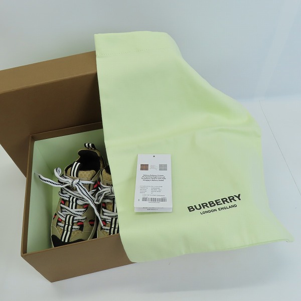 実際に弊社で買取させて頂いたBURBERRY LONDON ENGLAND/バーバリー ロンドン イングランド スニーカー/EU27の画像 8枚目