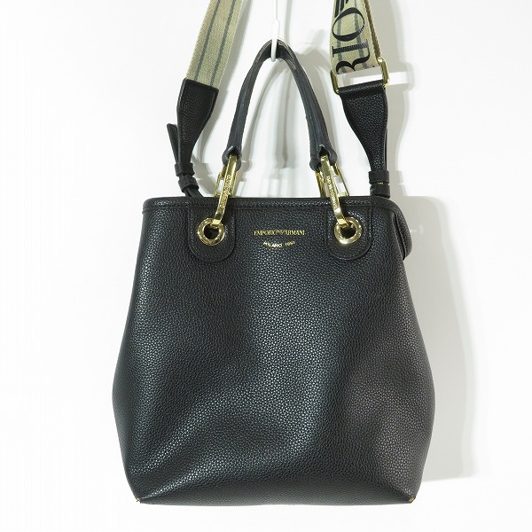 実際に弊社で買取させて頂いたEMPORIO ARMANI/エンポリオアルマーニ 2Way レザー ショルダー バッグ