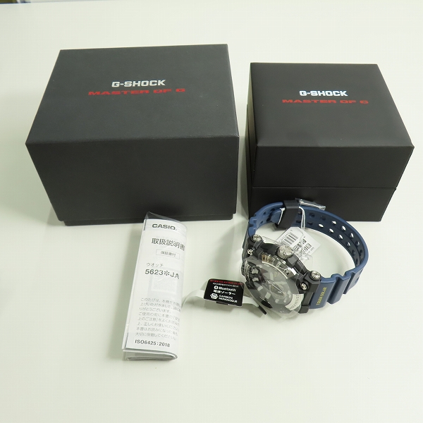 実際に弊社で買取させて頂いた【未使用】G-SHOCK/Gショック MASTER OF G FROGMAN/フロッグマン Bluetooth 電波ソーラー GWF-A1000-1A2JFの画像 8枚目