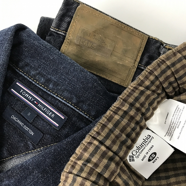 実際に弊社で買取させて頂いた【おまとめ】ポールスミス/トミーヒルフィガー/コロンビア 他 デニムジャケット/パンツ/Tシャツ 等