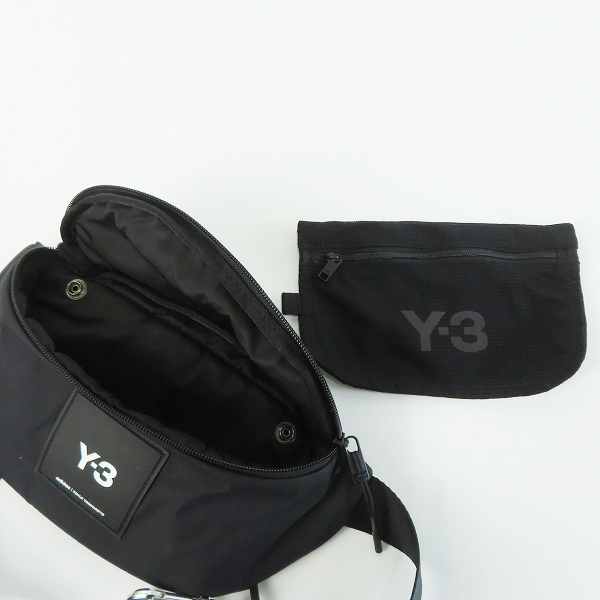 実際に弊社で買取させて頂いたY-3/ワイスリー Yohji Yamamoto×adidas/ヨウジヤマモト×アディダス スクエアロゴパッチ ボディバッグ HD3326の画像 9枚目