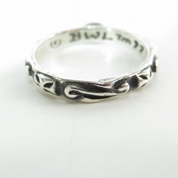 実際に弊社で買取させて頂いた (2)Bill Wall Leather/BWL/ビルウォールレザー R202 Thin クロスリング/19号 の画像 3枚目