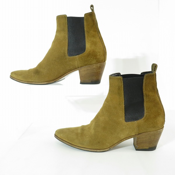 実際に弊社で買取させて頂いたSAINT LAURENT/サンローラン サイドゴア チェルシーブーツ 328368/40の画像 3枚目