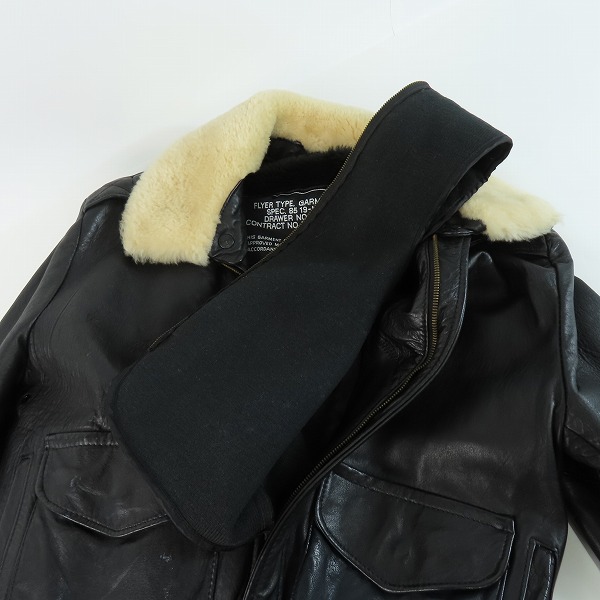 実際に弊社で買取させて頂いたSchott/ショット A-2 レザーフライトジャケット/40の画像 2枚目