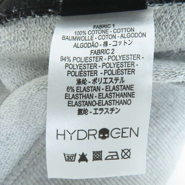 実際に弊社で買取させて頂いたHYDROGEN/ハイドロゲン 袖切替 サイドジップ スウェットトレーナー Mの画像 3枚目