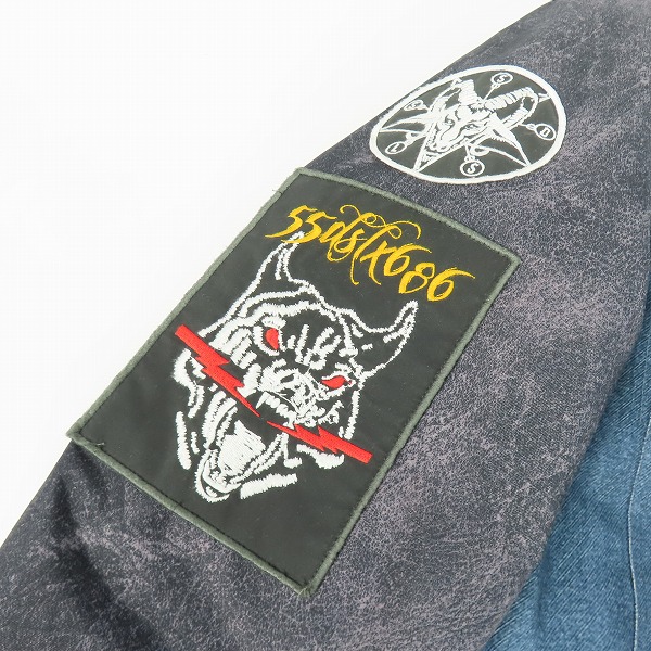 実際に弊社で買取させて頂いた686×DIESEL/シックスエイトシックス×ディーゼル 55DSL Americana Denim Jacket デニム スノーボードウェア Mの画像 9枚目