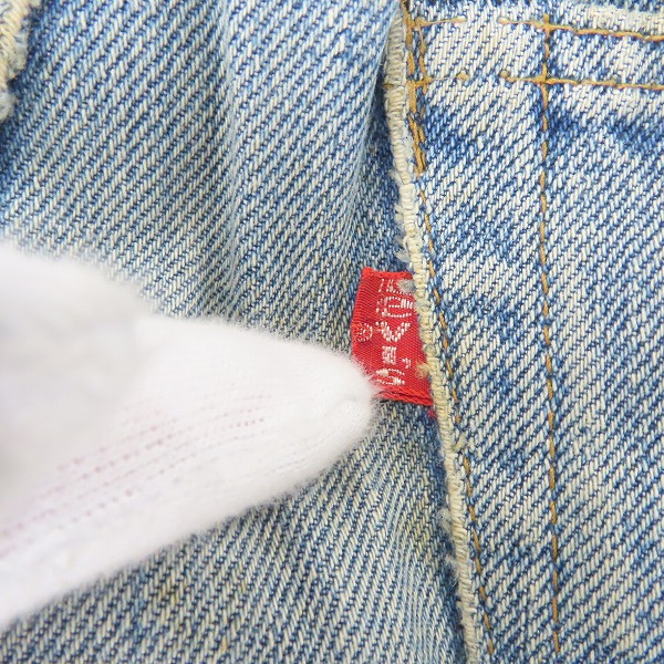 実際に弊社で買取させて頂いた【難有り品】Levis/リーバイス 501 ヴィンテージ 66後期 刻印6 スモールe ボタンフライ デニムパンツの画像 4枚目